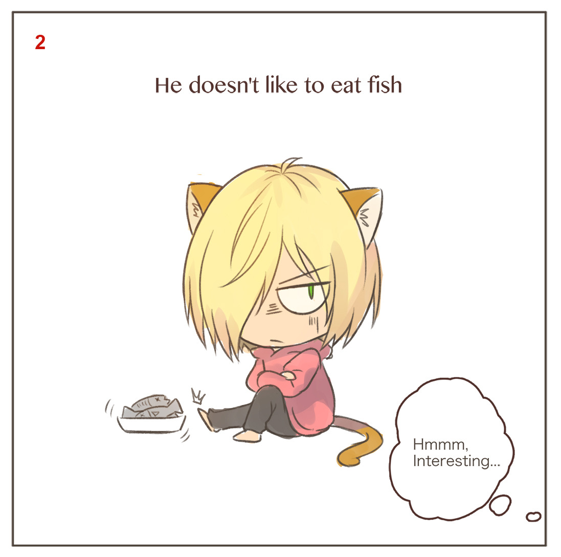 awen-ng:A little story about otabek’s thought on a grumpy cat ( yurio ) he picked