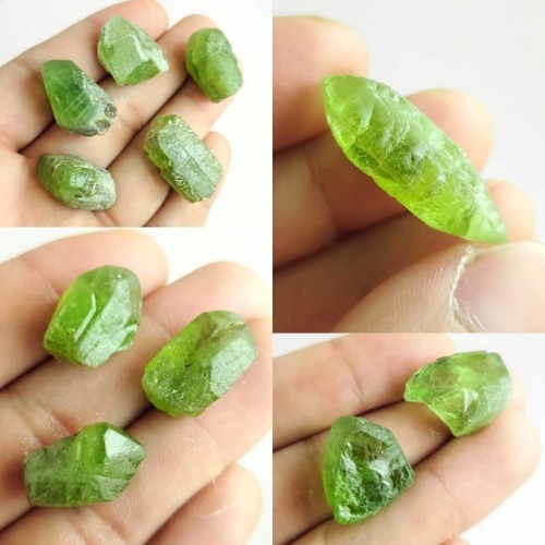 Just posted some new peridot (forsterite) crystal listings to Etsy. Follow the link in my bio if int