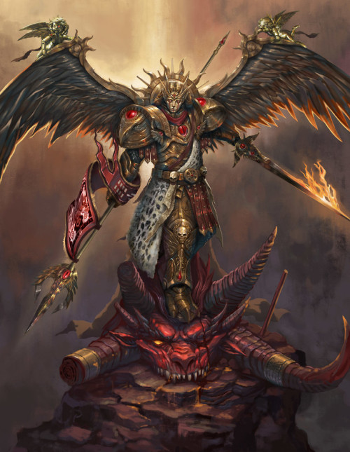 Warhammer 40k - Sanguinius by L J Koh https://www.artstation.com/artwork/DnOKe Visit My Store: https