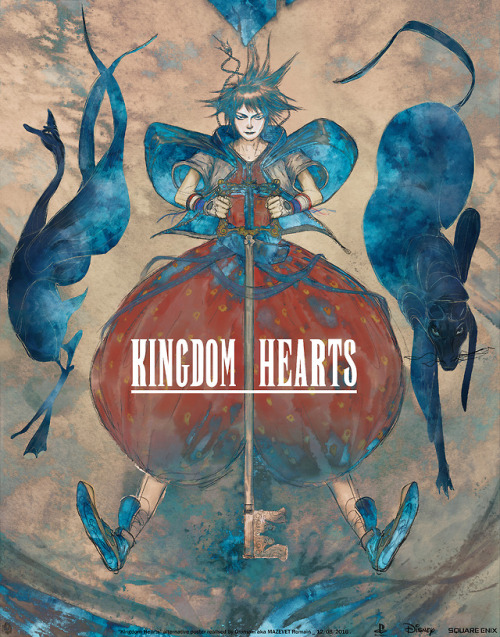 i tried to make a kingdom hearts fanart in amano style 