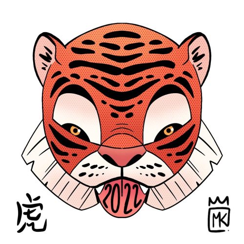 Nowe wzory naklejek plus szkic :) New stickers and color sketch #tiger #tigeryear #tigeryear2022 #ty