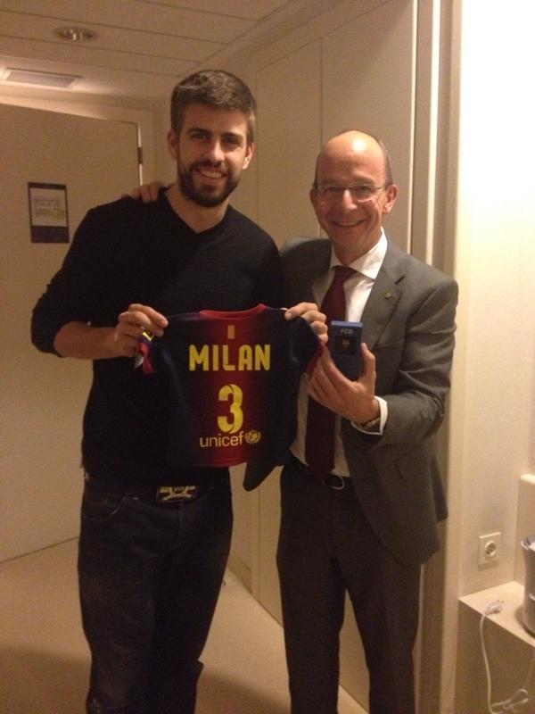 Gerard pique and shakira milan