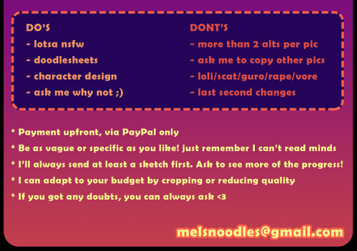 melsnoodles: FLAMING NEW comission sheet!! I gotta save up a lot this year so any help is greatly ap