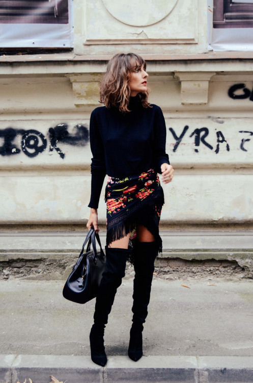 Fashion designer Gabriela Atanasov from sweetpaprika in Hannami over-the-knee boots.Source: sweetpap