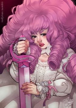 sadynaxart:  Rose Quartz with her sword.