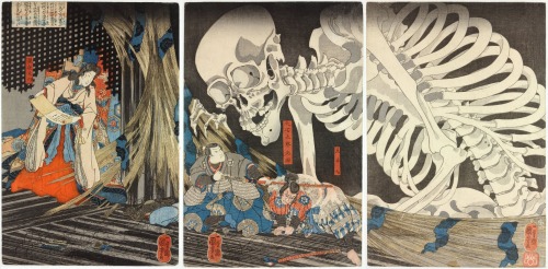  Takiyasha the Witch and the Skeleton Spectre by Utagawa Kuniyoshi, circa 1844