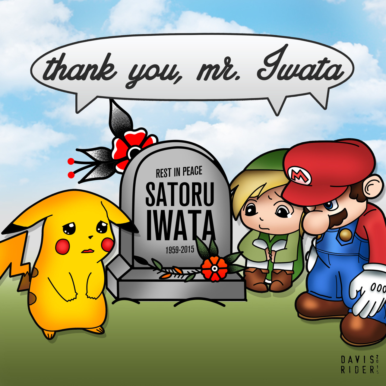The Art Of Davis Rider Thank You Mr Iwata Rest In Peace