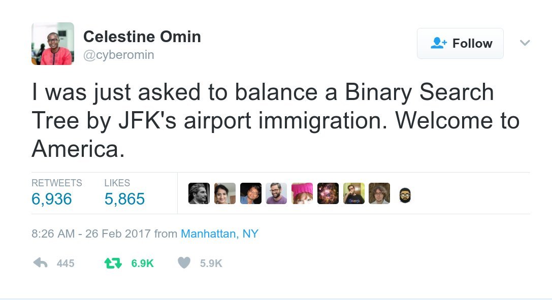 US border guards can't believe Nigerian man is a software engineer, google "questions