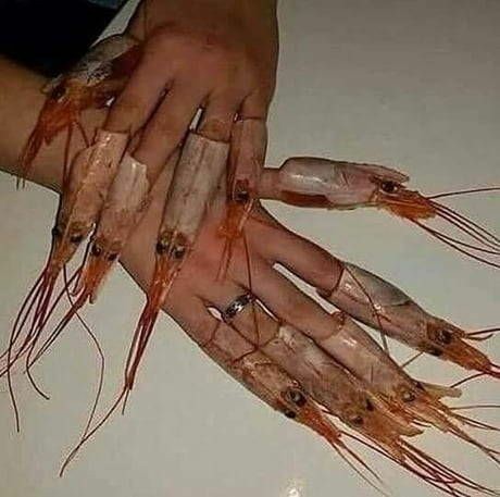 randomitemdrop:  Item: Shrimp Head Claws; enable the wearer to both taste and nibble anything within reach. While they do not receive nutrients from the nibbling, they do receive any magical benefits from eating whatever it is (positive or negative).