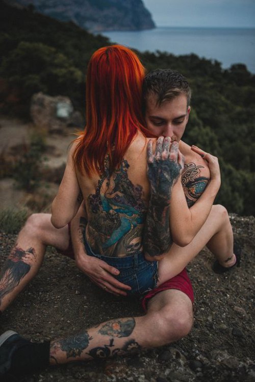 thatattoozone:  Kate Less and Viktor Villitattoo