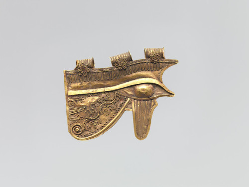 met-egyptian-art: Wedjat eye with filagree ornament, Egyptian ArtTheodore M. Davis Collection, Beque