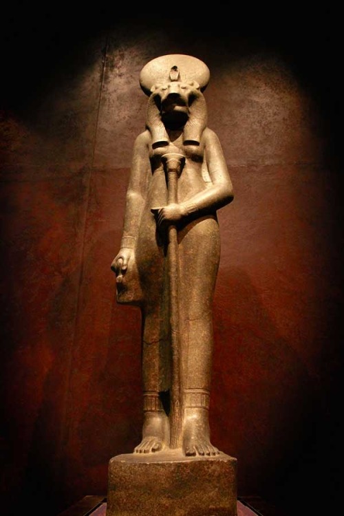 Statue of SekhmetSekhmet, goddess of war, represented with head of a lioness and the human body and 