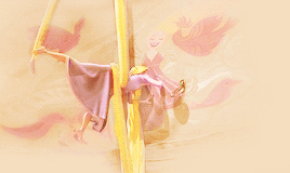 princesswan:color palette memeanonymous requested: pastel yellow to red + tangled 