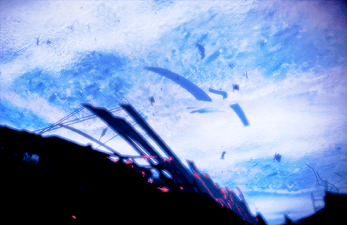 mistress-light:Mass Effect scenery | SSV Normandy SR-1 crashing 
