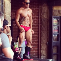 chinesemale:  #theabbeyweho @theabbeyweho #weho @alex_sanchez87 #gogo #muscledboy #la #cali by tim_nyc http://ift.tt/1b4WWpC 