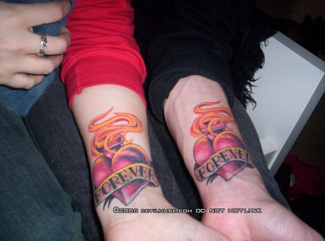 Mikey Ways new tattoo cover up of the Forever  I BELIEVE IN YOU