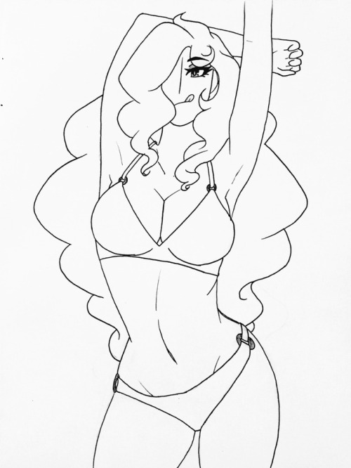 claymore-smile:  camalilium:  peppermintsdicks: ☀️🌊Summer Time Beach Time🌊☀️ she  Did another color in of @peppermintsdicks OC Jess. Think I got the hair just right this time. 