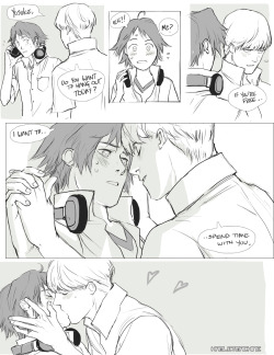 hamletmachine:  Some overdue Souyo for hoodleehoo, who is really the master at drawing these two and all of their feelings-! Although I didn’t get the request quite right, I don’t think— I guess I will just have to draw them some more, oh ho ho! ♥ Hoodle