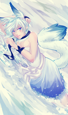 adamantred:  I couldn’t choose between Wolf!Weiss and Fox!Weiss so I made you all blindly decide it for me. :D Blame rise-from-shadows for Blake’s ribbon being there   