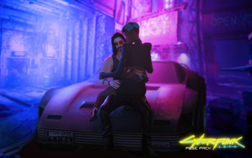 Pose Pack Cyberpunk 2077 Included: 1. 10 couple poses 2. Quadra V-Tech:low poly model by Kreanymnew 