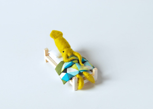 archiemcphee: For an incredibly kawaii series entitled Invertebrate Sleep Habits, Japanese artist Hi