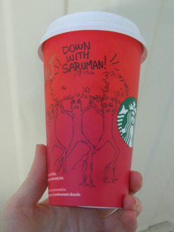 snartha:  Gosh I love these LOTR-themed Starbucks