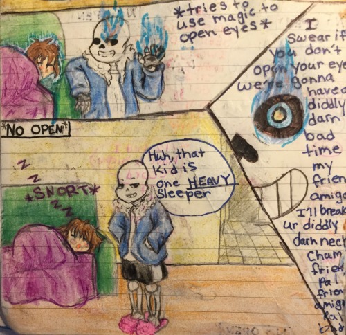 Lol I Tried Making A Fluff Undertale Comic. I Hope You Guys Like It! Sorry Its Just Lazy Notebook Art
