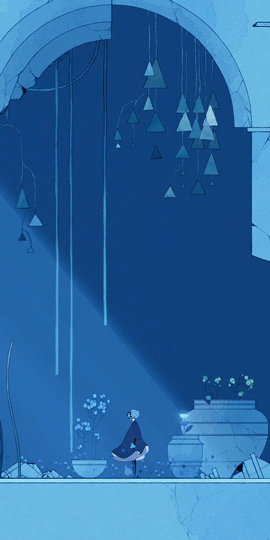 muse-of-nightmares:Gris + blue 