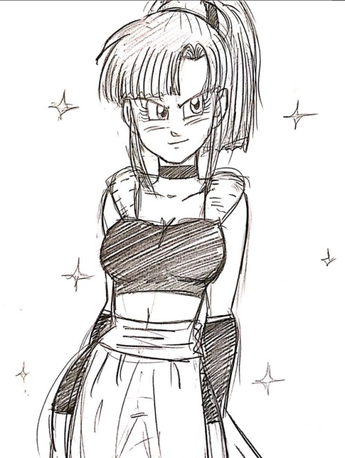 gokutrash: Gogeta and Bulchi 💕  (Sidenote: The Bulma + Chichi fusion I drew is NOT my design. It’s inspired by a drawing that’s been circulating around. Look at my most recent post) 