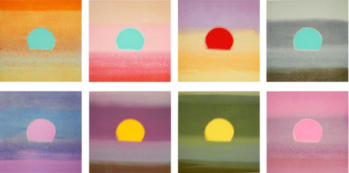 lafilleblanc - Andy WarholSunsets, 1972Suite of 8 unique...