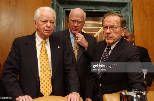 idvoteforthatdaddy:Sens. Robert Bryd (D-WV), Pat Leahy (D-VT) and Ted Stevens (R-AK)