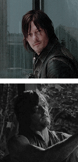reedusnorman:daryl dixon smirking, smiling, and laughing (◕‿◕) for @daryldixons