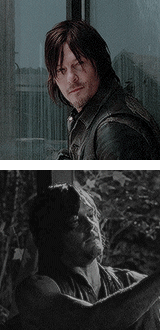 reedusnorman: daryl dixon smirking, smiling, and laughing (◕‿◕) for @daryldixons