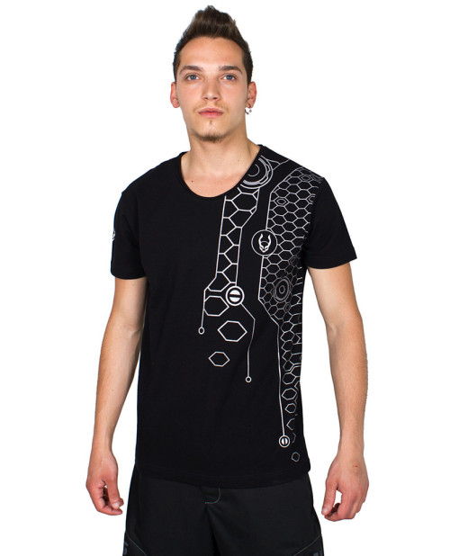 #cyberdog Hex V Neck T available in our #futurenoir collection Online at www.cyberdog.net/products/h
