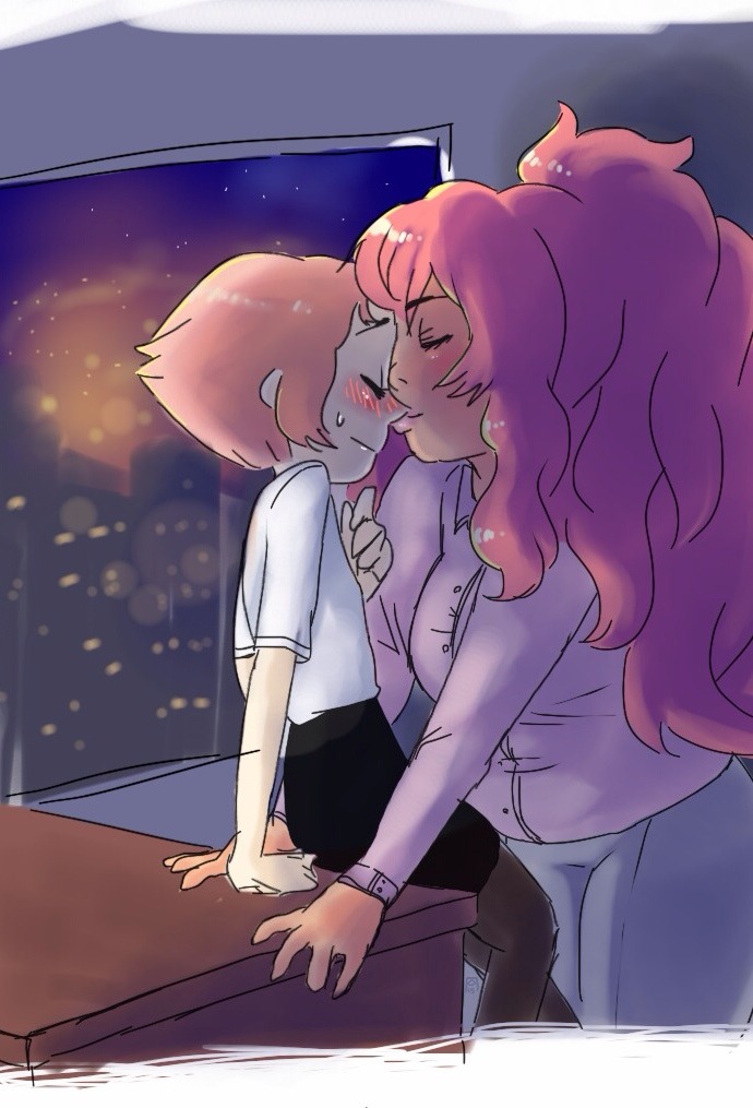 appleuniversing:  Late night Office Kisses 