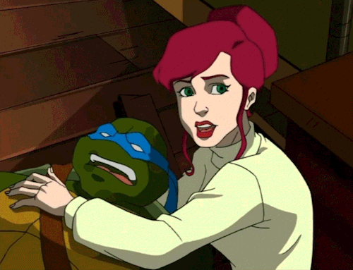 TMNT 2003 Dynamics: Leonardo And April ONeil