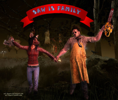 Saw is Family Amanda Young (the Pig) and Bubba Sawyer (the Cannibal) from game Dead by Daylight by B