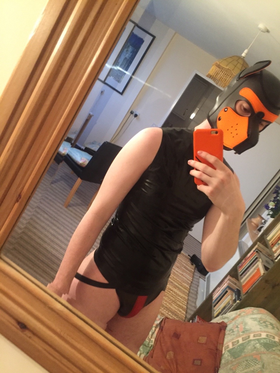 rubberbiker18:  I’m Pup Quinn, A horny young rubber pup, who only plays in full