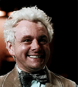 I Love His Happy Little Stimming Fists When He’s Overly Excited. I Love Aziraphale So Much 🥰