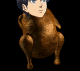 wallmariah:   sometimes i cry over all the sad and serious stuff on Attack on Titan and then the fandom is just usually this                     