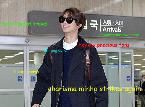 Porn asianiyo:  @SHINee at Gimpo Airport: tired photos