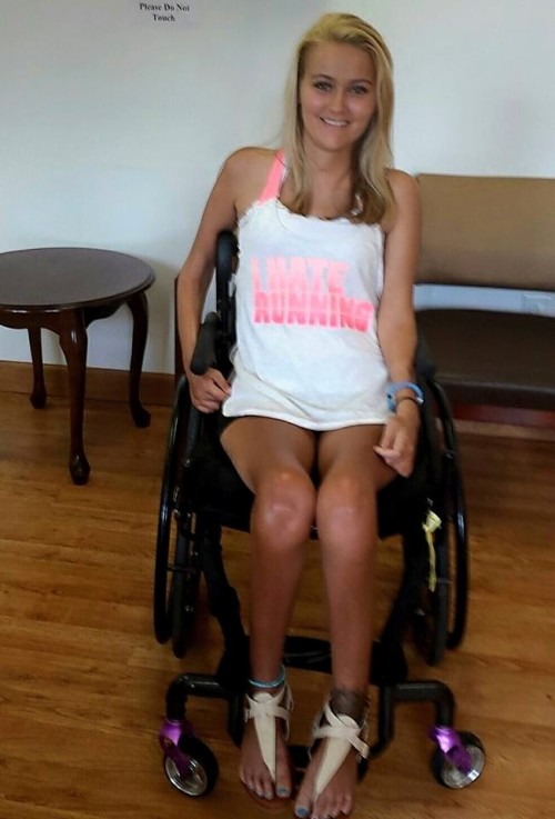 female paraplegic