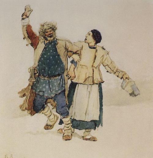 Solitary and Bobylikha, 1885, Viktor Vasnetsov