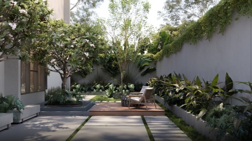 Vietnamese Villas That Focus On Airy Courtyards & Lush...