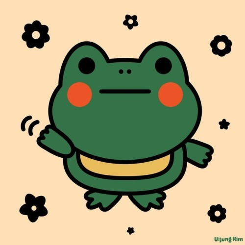  . . . . #frog #귀여운 #개구리 #캐릭터 #friday #flowers #happy #NY #illustrator #illustration #cute #vector #