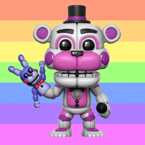 fnafkinsupport:A BUNCHA (pastel) GAY FUNTIME FREDDY PRIDECONS! thats what ill call them.. pride icon