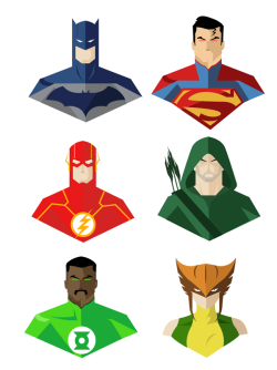 longlivethebat-universe:  Minimalist DC Heroes