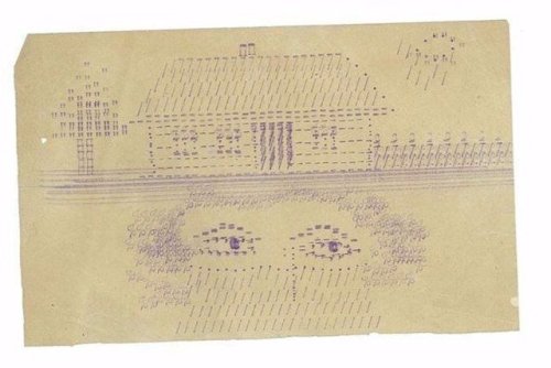 Russian Typewriter Art From The 1930s Made By Elena Rebinder, Who Was Married With The Famous Chemist
