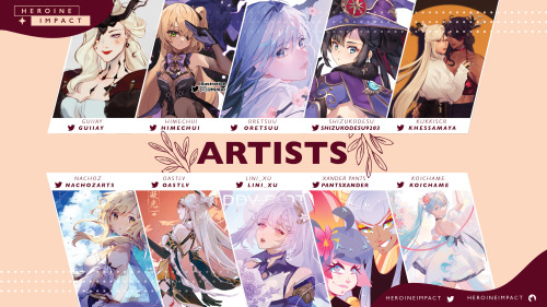 ✨CONTRIBUTOR LINEUP✨Please enjoy our incredible lineup of creators contributing with their works to 