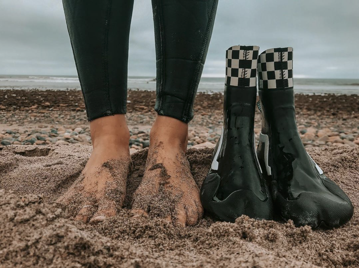 checkerboard surf boot hi